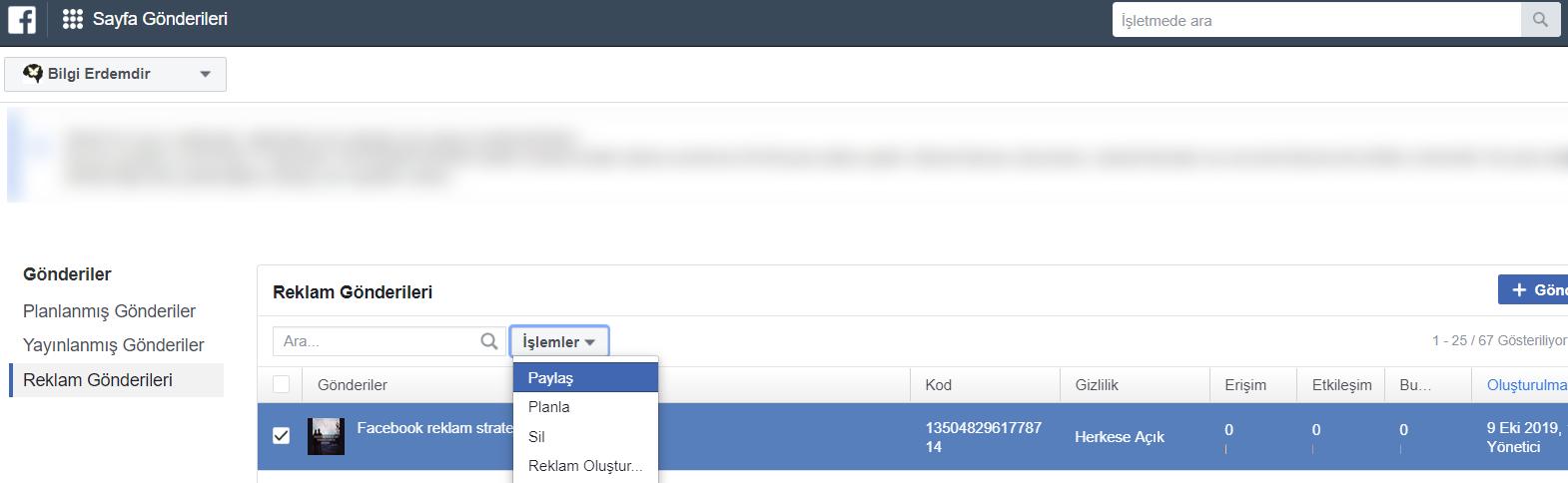 facebook reklamları