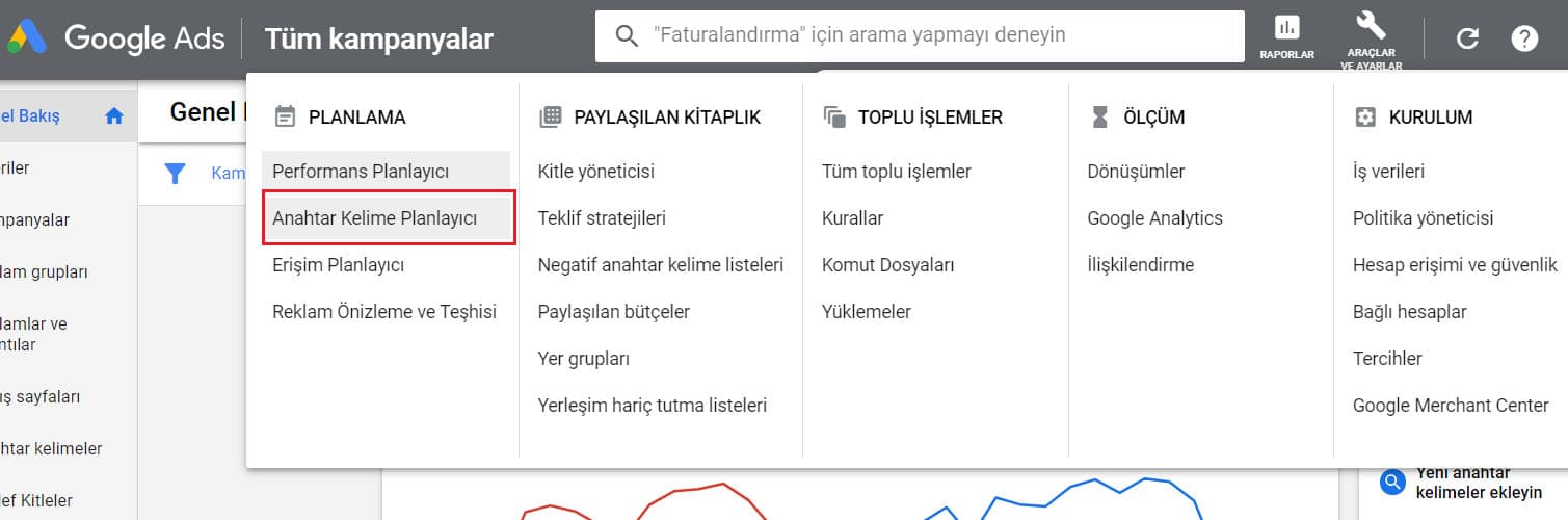 adwords anahtar kelime planlayıcı