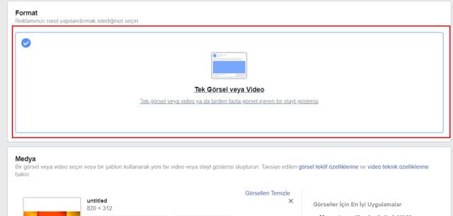 facebook görsel reklam