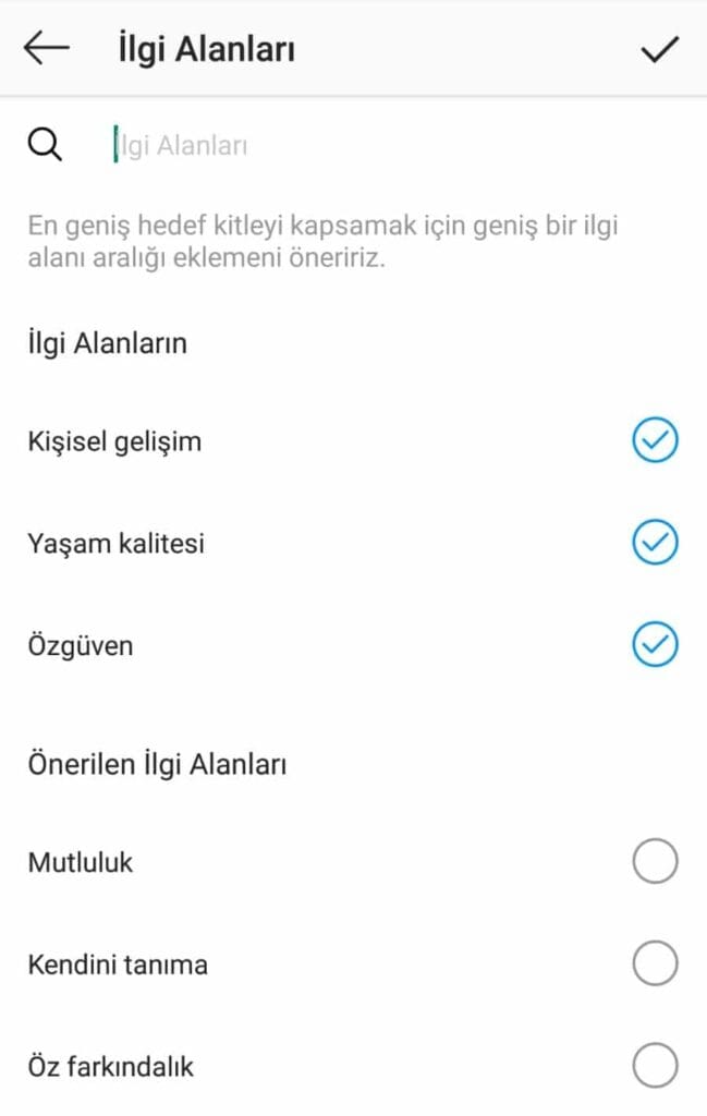 hedef kitle instagram 2