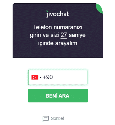 jivochat telefon görüşmesi